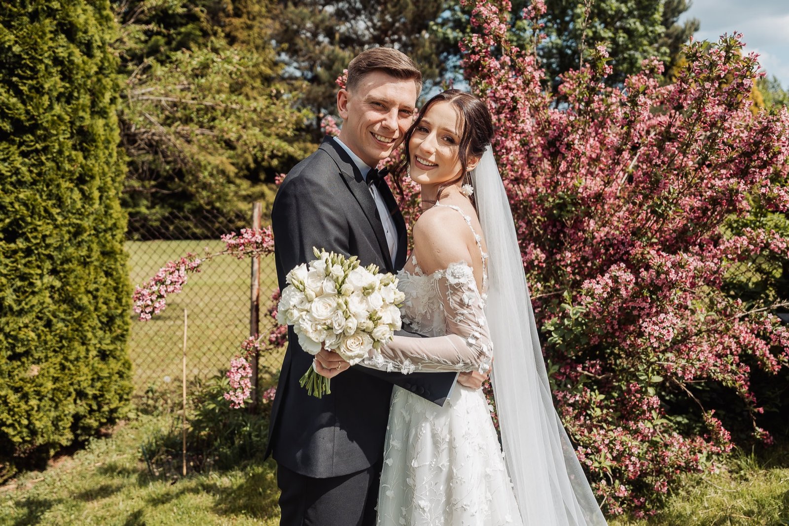 Marta i Bartek — ślub w kościele św. Lamberta i wesele w Kamieńsku